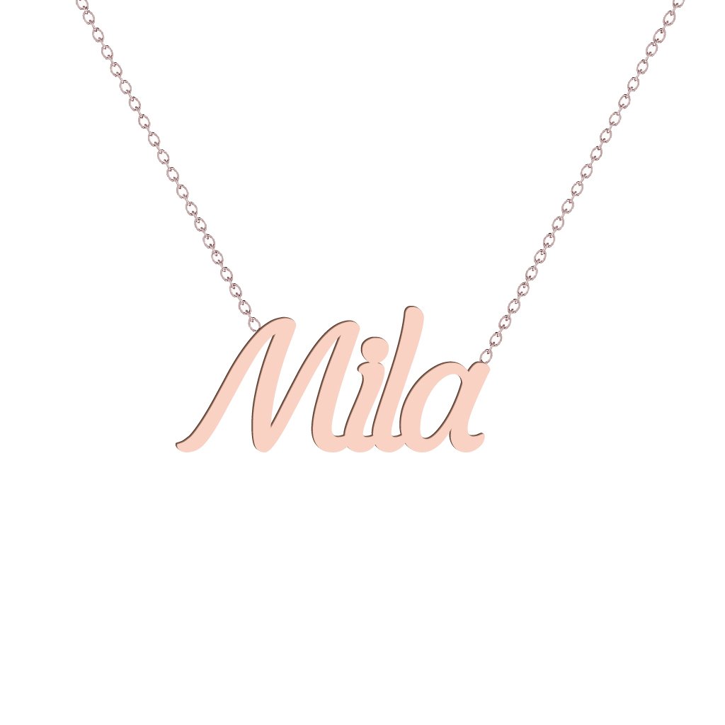 Gold Name Necklace - Mila